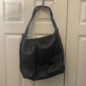 Leather zip tote TimeStoryBag - perfect for work!